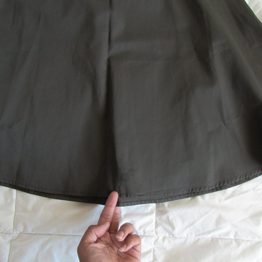 NWT! VINTAGE ULLA JOHNSON DESIGNER A LINE SKIRT SIZE-10 in Taupe Gray So Chic! - Picture 10 of 14